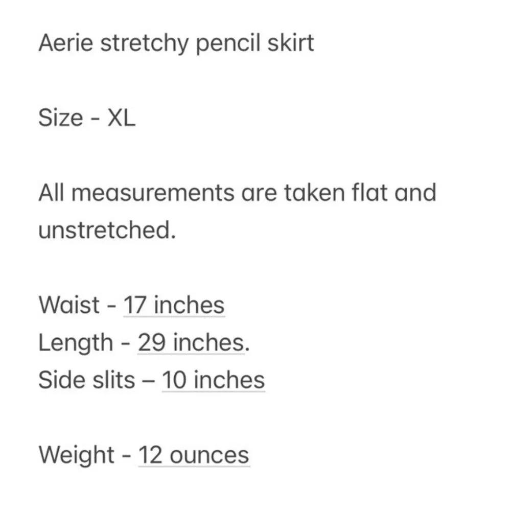 Aerie Ribbed Knit Midi Skirt Sz XL Side Slits Striped Bodycon Sexy Stretchy Boho